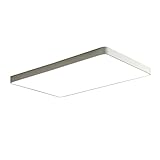 Yirunfa LED Deckenleuchte, 96W Dimmbare Deckenlampe mit Fernbedienung, Farbtemperatur 3000k-6500K, Quadrat Ultradünne Deckenleuchten, Geeignet für Wohnzimmer, Schlafzimmer,