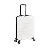 Cabin Max Anode Handgepäck Hartschalen-Koffer Trolley Rollkoffer Reisekoffer, USB (White, 55 x 40 x 20 cm)