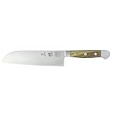 Güde Santoku ALPHA-OLIVE Serie Klingenlänge: 18 cm Olivenholz, X746/18, Messer - Solingen - Deutsche Qualität, robust - scharf - geschmiedet - hochwertig