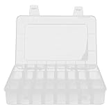 Schmuck-Organizer, 24 große Gitter, durchsichtig, wiederverwendbar, robust, haltbarer Kunststoff, durchsichtiger Kunststoff, leichte tragbare Gitterbox, Aufbewahrungs-Organizer, Schmuck