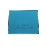 Impfausweis Brieftasche, Impfausweis Schutz PU Leder, CDC Impfausweis Schutz 4 x 3 Zoll, Impfausweis Halter (Blau)