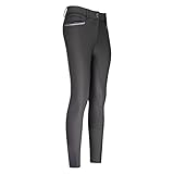 Imperial Riding Reithose IRHEl Capone winterwarm Full Grip Strasssteine (40, Charcoal)