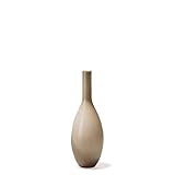 Leonardo Beauty Blumen-Vase, handgefertigte Deko-Vase, bauchige Tisch-Vase aus beige durchgefärbtem Glas, Höhe: 390 mm, 060777