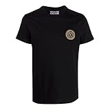 Versace Jeans Versace Jeans T-Shirt Logo Herren 71UP600 S VEMBLEM S Embro Gold, Schwarz , XXL
