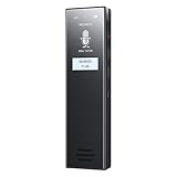 64GB Digitales Diktiergerät Mini, MECHEN 3072Kbps Hohe Aufnahmequalität Geräuschreduzierung Aufnahmegerät, One-Touch-Aufnahme, Spracherkennung, MP3, für Vortrag, Vorlesung, Interview, Meeting usw