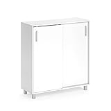 Vicco Schuhschrank Schuhregal Kommode Viva weiß Schiebetüren Organizer für F