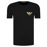 Emporio Armani Herren T-Shirt 111035 0A526, Kurzarm, Rundhals (Schwarz, L)