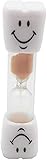 Jszzz Sanduhr-Sand-Timer Uhr Lächeln Patttern Zahnbürste Timer 3 Minuten for Spiele Klassenzimmer Arbeitszimmer Küche Deco (Color : Orange)