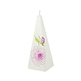 Handgemachte Deko Kerze - 4 besondere Formen - Geschenk zu Weihnachten, Geburtstag, Muttertag, als Dankeschön - 4 Stunde Brenndauer - Sichere Materiale aus EU - Decorative candle (B 1065)