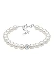 Elli Armband PERLU Damen Armband Synthetische Perlen in 925 Sterling Silb