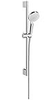 hansgrohe Crometta Duschset 0,65m, 2 Strahlarten, Weiß/C