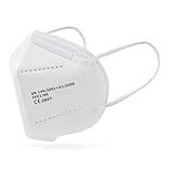 SALO MED 20x Masken FFP2 Weiß - CE zertifiziert 0598 - Einzeln verpackt in praktischen Beuteln - Schützend 5-Lagen-Maske - BFE 99% Filterung - Box 20 Stück