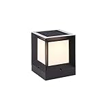 KAIKEA Mini Black Outdoor Post Lights Fixture, Moderne Yard Entry Outdoor Säulenleuchten mit Aluminiumgehäuse, Terrassensäulenleuchten im Freien mit Acryl, IP65 w