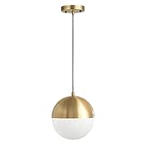 YHQSYKS Pendelleuchten mit Kugel 1-Licht, G9 Moderne industrielle Glaskugel-Kronleuchter-Lampe für Kücheninsel, Bar, Esszimmer, Theke, Café