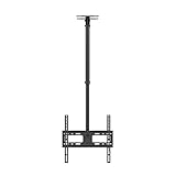 YYhkeby TV-Deckenhalterung, höhenverstellbar, volle Bewegung, um 360 ° drehbar, für Flachbildschirme von 66 - 139 cm (26 - 55 Zoll)