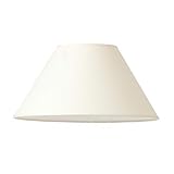 Lampenschirm, rund, in creme von Varia Living | großer Ersatzschirm für Tischleuchte oder als Ersatz für Stehlampe oder Tischlampe | konische Form (creme, Ø 50 cm | Höhe 20 cm)