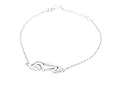 MJ Monaco - Damen-Armband Barcelona aus poliertem massivem Silber – Federringverschluss – inklusive Luxus-Schmuck-Geschenkbox – Bestes Schmuck-Geschenk für Mama, Schwester, Freunde und Motorsport-F