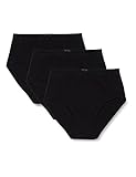 Schiesser Damen 3Pack Taillenslip Unterwäsche, schwarz, 48