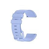 Fawyhr Uhrengurt 23mm Schnellspanner Schnalle Silikon Uhren Bands for Männer Frauen,Weichgummi Sport Smart Watch Ersatz Armbänder (Color : Blue, Size : S)