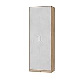SMARTBett Schrank Kleiderschrank Aktenschrank 80 cm Wildeiche/B