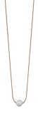 ESPRIT Jewels Damen-Halskette 925 Sterling Silber Glam Sphere Rose app.40+3cm ESNL92604B400