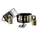 Handschellen oder Fußschellen schmal Edelstahl D-Ringe abschließbar inklusive der Schlösser LUL Slave Sub Bondage BDSM