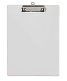 Maul 2361002 Klemmbrett MAULflexx, Strapazierfähige A4 Schreibplatte, EinschiebbareAufhängöse,Weiß