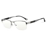 EYEphd Herren Reine Titanium Anti-Blue Light HD Lesebrille Rechteckige Rahmen asphärische Harzlinse-Brillenbrillen Diopter +1.0 bis +3.0,01,+2.25