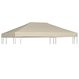 Beige Größe: 4 x 3 m (L x B) Kinder-Aufsitz-Quad mit Sound und Licht Rot Heim Garten Rasen Garten Garten Balkon Gartenbauten Pavillon-Rahmen Dächer fü