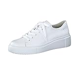 Paul Green Damen SUPER SOFT Pauls, Frauen Low-Top Sneaker,plateausohle,women's,ladies,halbschuhe,straßenschuhe,Weiß (WHITE),42 EU / 8 U