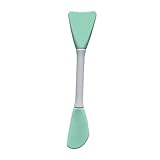 sharprepublic Silikonmaske Pinsel Pore Cleaner Weiche Silikon Peel Massage Gesichts Doppelköpfiger Applikator Kosmetik für Kosmetische Fundament Pflege Maske Creme - lila Dopp