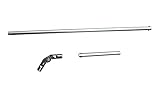 FenWi Aluminium Drehgelenk Set - Alu-Gelenk mit 20 + 80cm-Verlängerung als Zubehör für Teleskopstangen und Fensterwischer-Set`s - ideal für Starke Fenster-Leibungen und große Wink