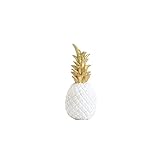 SYLOZ Skulptur Nordische Keramik Ananas Home Dekors Moderne Kleine Skulptur Black Gold Miniaturen Geschenk Desktop Ornamente, C, Groß, G