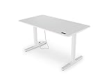 Yaasa Desk Pro II Elektrisch Höhenverstellbarer Schreibtisch mit Memory Funktion und Kollisionssensor, Hellgrau 139 x 75