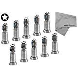 MMOBIEL 10x Unterseite Schrauben Pentalobe 5-Point Stern Dock Screws kompatibel mit iPhone SE 2020/8 / 8 Plus / 7/7 Plus / 6S / 6S Plus / 6/6 Plus / 5S / 5 - Silb