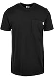 Urban Classics Herren Organic Cotton Basic Pocket Tee T-Shirt, Black, M
