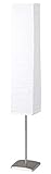 Brilliant Nerva Wohnzimmer Papier Stehlampe in titan/weiß 92603/75 | Schirm aus Reispapier | LED Leuchtmittel geeignet | Passend für jede Wohnung | ideal für das Wohnzimmer oder Arbeitszimmer/Bü