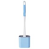Silikon WC-Bürste und Halter Sets, mit schnell trocknendem Halter Set für Badezimmer WC, Hängetyp WC-Bürste keine toten Enden zum Waschen der Toilette Silikonbürste Gr. Einheitsgröße, b