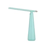 YUDIZWS Led Schreibtischlampe USB Aufladbar Kinder Wiederaufladbar Bettlampe Leselicht Dimmbar Schreibtischleuchte Verstellbar Aufladbare Leselampe (Color : Green)