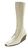 Stiefel von Apart aus Glattleder in Ecru Gr. 38