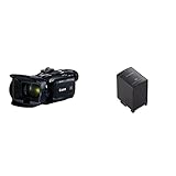 Canon LEGRIA HF G50 Camcorder (4K, Lichtstärke F1.8 – 2.8, Bildstabilisator, klappbarer elektronischer Sucher, 3-Zoll-Touchscreen-LCD, Zeitlupe, Integrierter ND-Filter), schwarz & BP-828 Akk