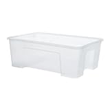 IKEA Aufbewahrungsbox 'SAMLA' transparente Kunststoff-Box - Volumen: 11 Liter - Breite: 39 cm Tiefe: 28 cm Höhe: 14