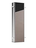 emco ASIS PLUS Unterputz-Schrankmodul mit LED Beleuchtung, Badezimmerschrank für unsichtbaren Stauraum, Hochschrank mit'Push to Open'-Funktion und Steck