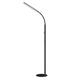 AMPBBAR Stehlampe Stehleuchte Moderne Stand- Stehlampe der Noten-LED, die für Wohnzimmer Schlafzimmer mit Fernbedienung 12 Ebenen Dimmable 3000-6000K Schwarzes liest Standleuchten Wohnzimmer Lamp