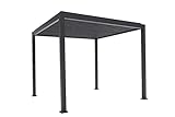 Pergola mit Lamellendach 3x3m - Aluminium/Stahl Basic Terrassenüberdachung - C