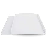 Wickeltischaufsatz für Waschmaschine und Trockner, weiß, MDF, Wickeltisch, 83 cm x 72 cm x 5,5