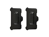 2 Stück Holster Gürtelclip Ersatz kompatibel mit OtterBox Defender Series Hülle für Apple iPhone Xs Max (6,5 Zoll) nur (Gürtelclip, nicht im Lieferumfang enthalten)