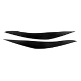 FEING Passt Für BMW 5. Serie F10 F11 F18 2010-2017 Glanzschwarzscheinwerfer Augenbraue-Augenlid-Trim-Abdeckaufkleber-Aufenthalt (Color : Bright Black)