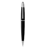 Colibri Equinox Druckbleistift - Gebürsteter Schwarzer Stahl und Poliertes Chrom-Akzenten Edel-Bleistift - Feder-Clip - 0,7 mm Mine - Schönen Geschenkbox - Geschenk für Männer und F