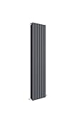 Nuie HLA73 Sloane Modern Home Wandhalterung, vertikaler Doppelpaneel-Heizkörper, 1500 mm x 354 mm x 79 mm,